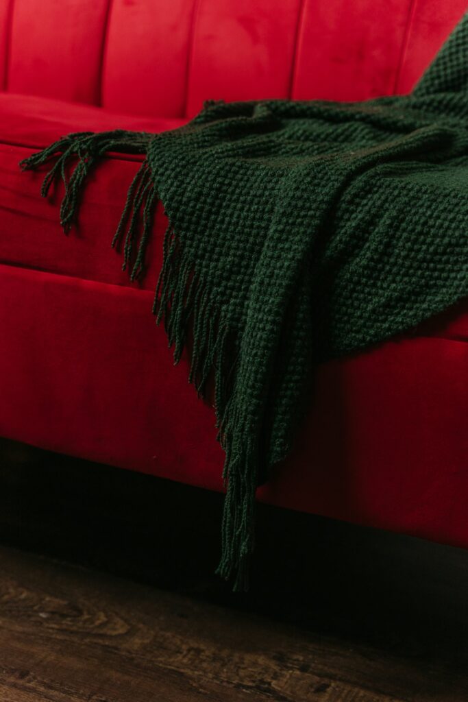Geometric Knit Throw Blanket